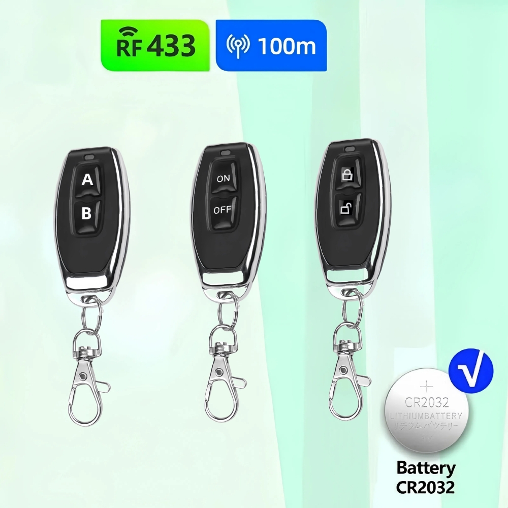 433MHz Learning Remote Control - Home Security Front Door Camera 评论和价格