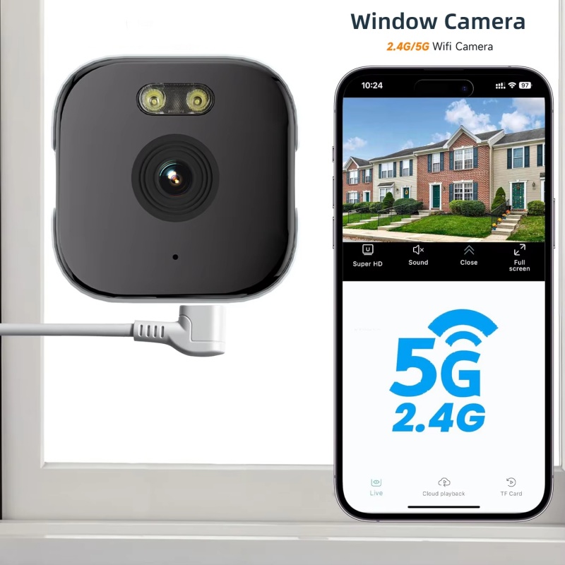 4K Window Camera 5GHz WiFi Ind - Home Security Robot 评论和价格