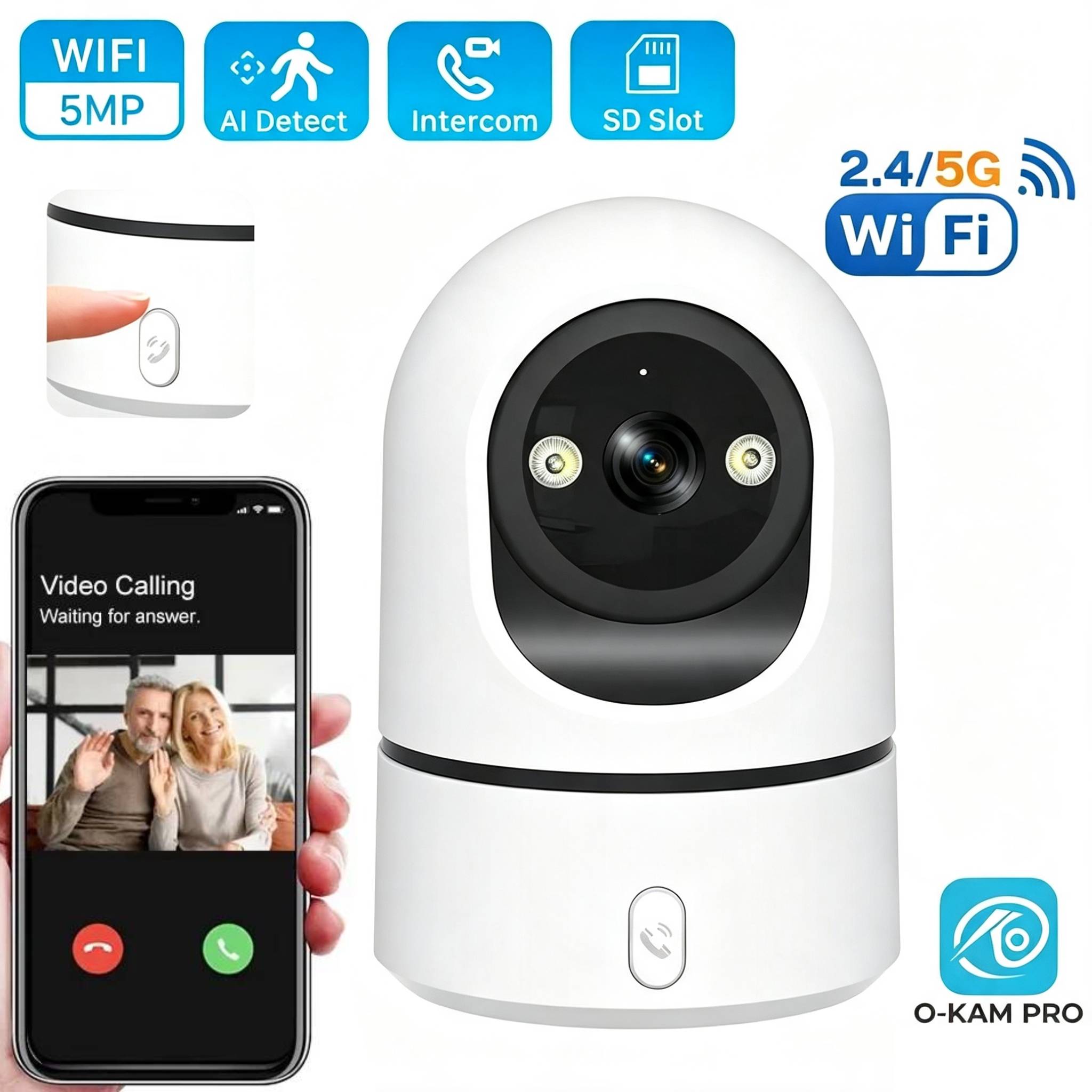 2.4G/5G WiFi Indoor Baby Monit - Eufy Camera E220 评论和价格