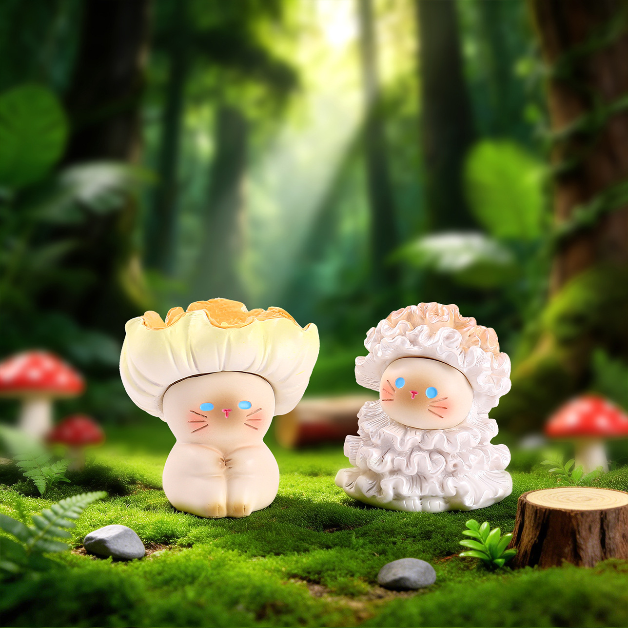 Mushroom Meow Blind Box Cute C - Home Security Box 评论和价格